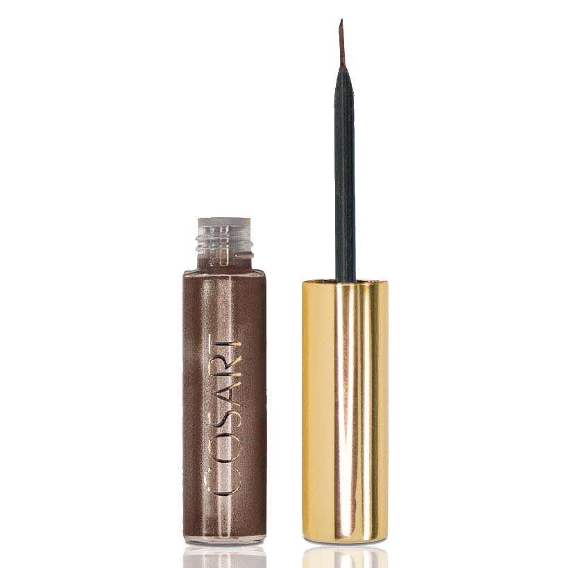 COSART Flüssiger Eye Liner 601 Magic Brown – Der dünne Pinsel der COSART Flüssiger Eye Liner bietet viel Flexibilität beim Auftragen. So kann mit einer haarfeinen Linie der Wimpernrand verdichtet werden., 4ml