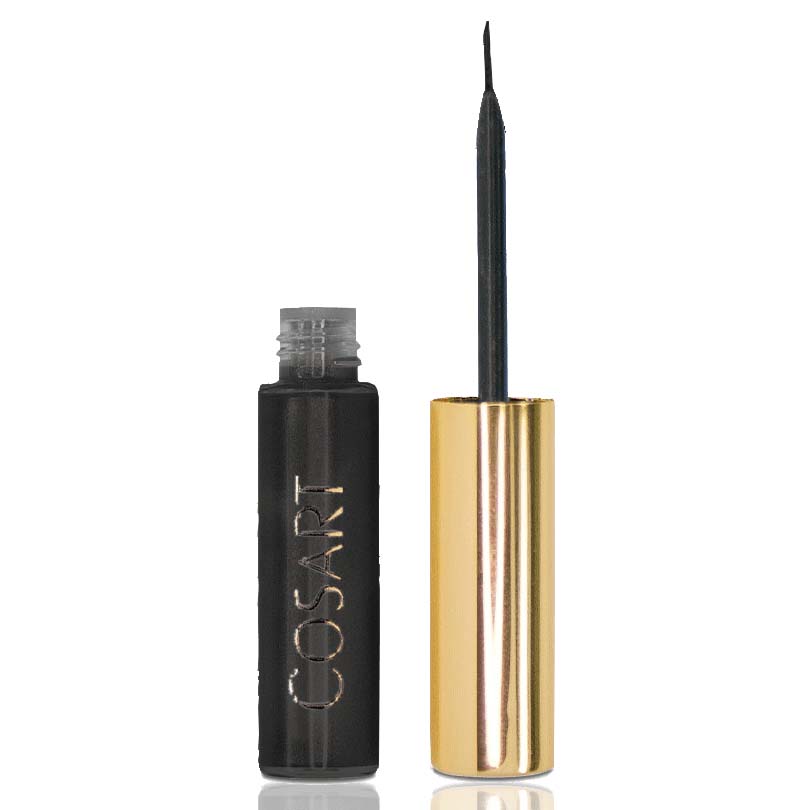 COSART Flüssiger Eye Liner 602 Schwarz – Der dünne Pinsel der COSART Flüssiger Eye Liner bietet viel Flexibilität beim Auftragen. So kann mit einer haarfeinen Linie der Wimpernrand verdichtet werden., 4ml