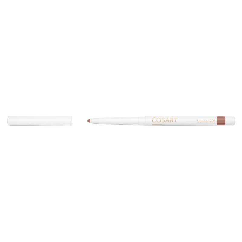 COSART Lip-Liner 206 Teint – Dank der wundervoll cremigen Textur, gleiten die Lipliner sanft der Lippenkontur entlang., 1St.