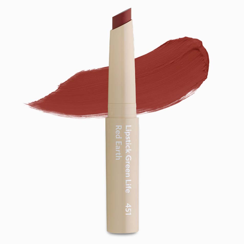COSART Lipstick Green Life 451 Red Earth – Der cremig weiche COSART Lipstick Green Life versorgt die Lippen mit Pflege und lässt sie voll und weich wirken., 8,5ml