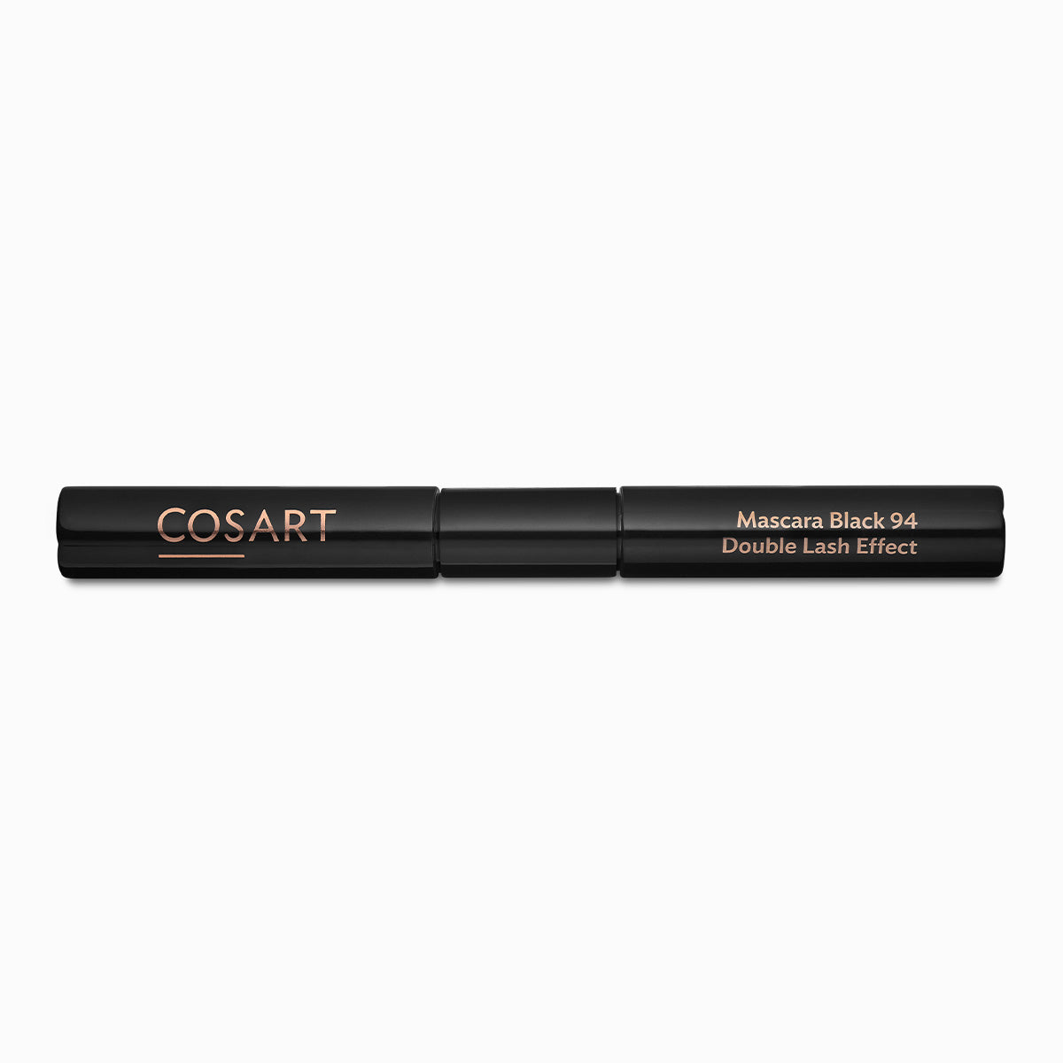 COSART Mascara 94 Double Lash Effect – 2 in 1 Pflege und Volumen, Verlängerung und Farbe, 14ml, geschlossen