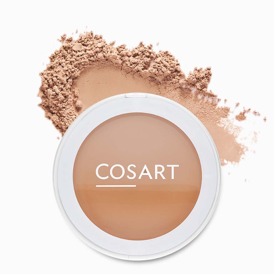 COSART Mineral Powder Make-up 763 Caramel matt – enthält reine Mineralien, die die Haut glatt erscheinen lassen und eine wunderbare Frische verleihen., 12gr.