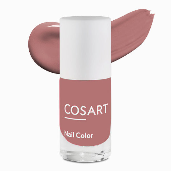 COSART Nail Color 20+free - Nude Rose – Die Nagellacke lassen sich dank eines extra breiten Pinsels mit abgerundeten Ecken sehr gut auftragen und sind gut deckend., 9ml, Farbbeispiel