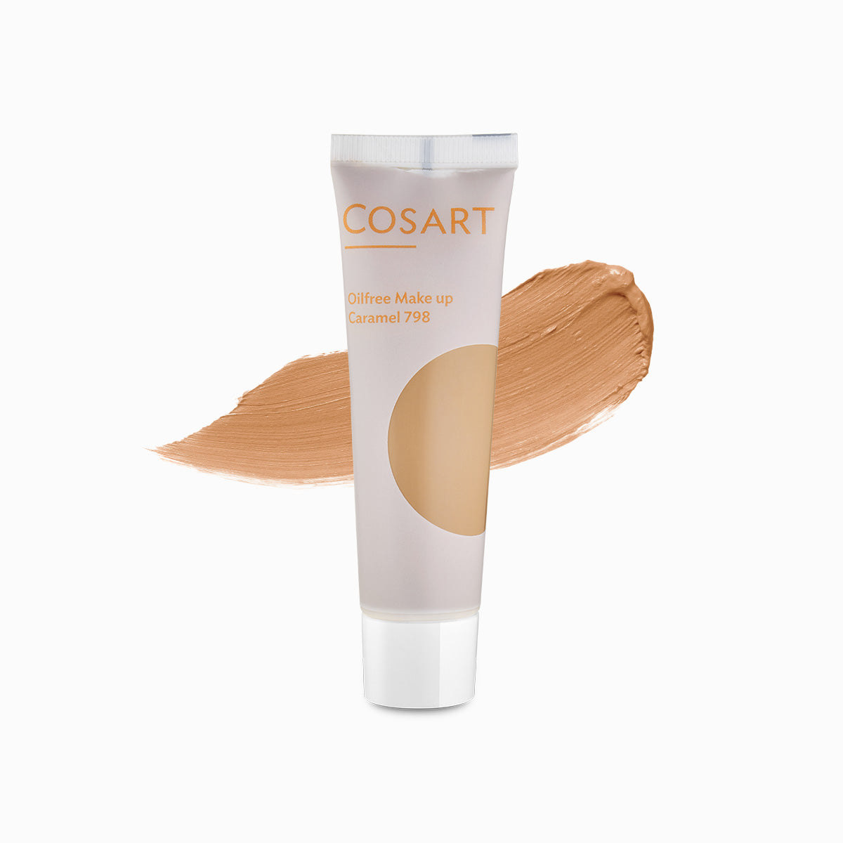 COSART Oilfree Make Up Caramel 798 – Das leichte, ölfreie Make up für leicht fettende Problemhaut, verleiht einen ebenmäßigen und frischen Teint mit seidenmattem Finish, ohne maskenhaft zu wirken., 30ml, Farbbeispiel
