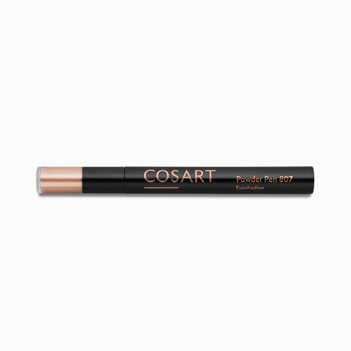 COSART Powder Pen 807 Creme glänzend – Der Applikator verblendet das Lidschattenpuder sehr schön und schafft wunderbare Verläufe auf dem Lid., 0,8gr., geschlossen