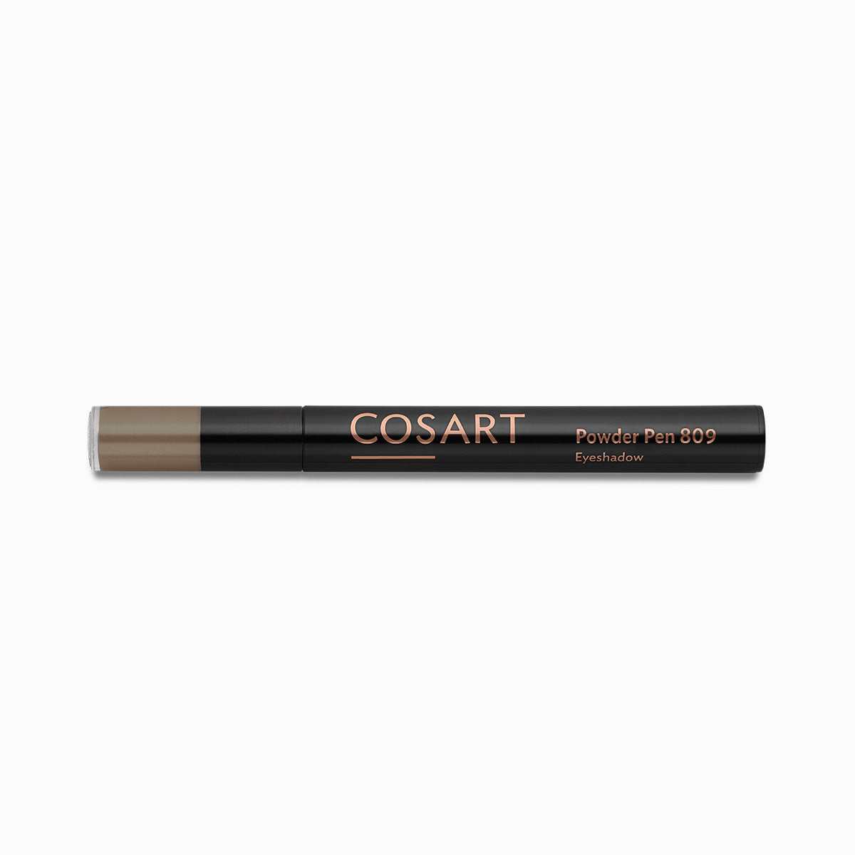 COSART Powder Pen 809 silver stone glänzend – Der Applikator verblendet das Lidschattenpuder sehr schön und schafft wunderbare Verläufe auf dem Lid., 0,8gr., geschlossen