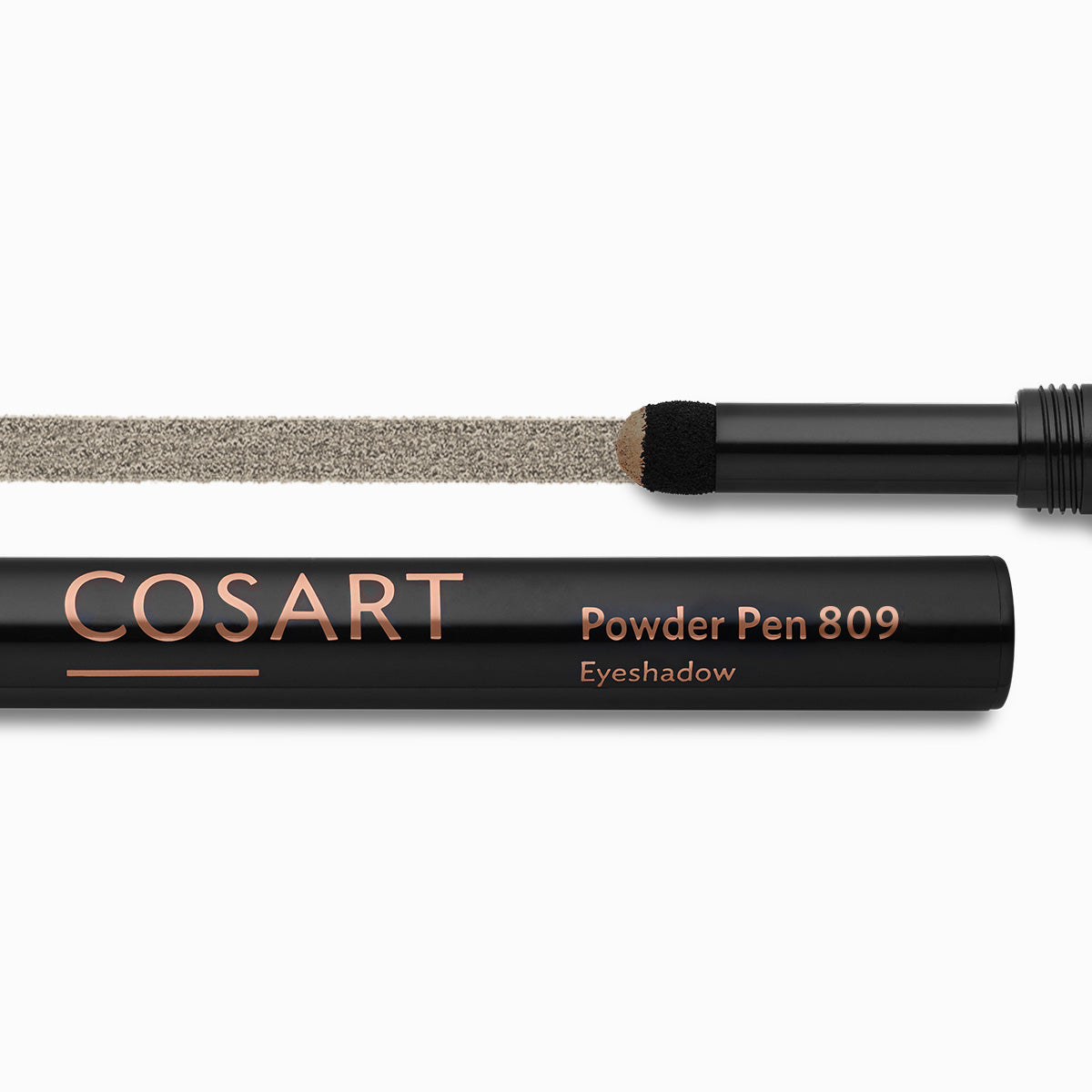 COSART Powder Pen 809 silver stone glänzend – Der Applikator verblendet das Lidschattenpuder sehr schön und schafft wunderbare Verläufe auf dem Lid., 0,8gr.