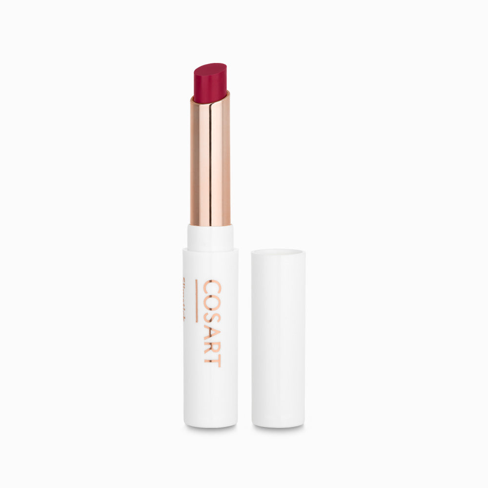 COSART Slimstick - 401 radiant red – Die cremige Textur hinterlässt ein angenehm weiches und gepflegtes Gefühl auf den Lippen., 2gr.