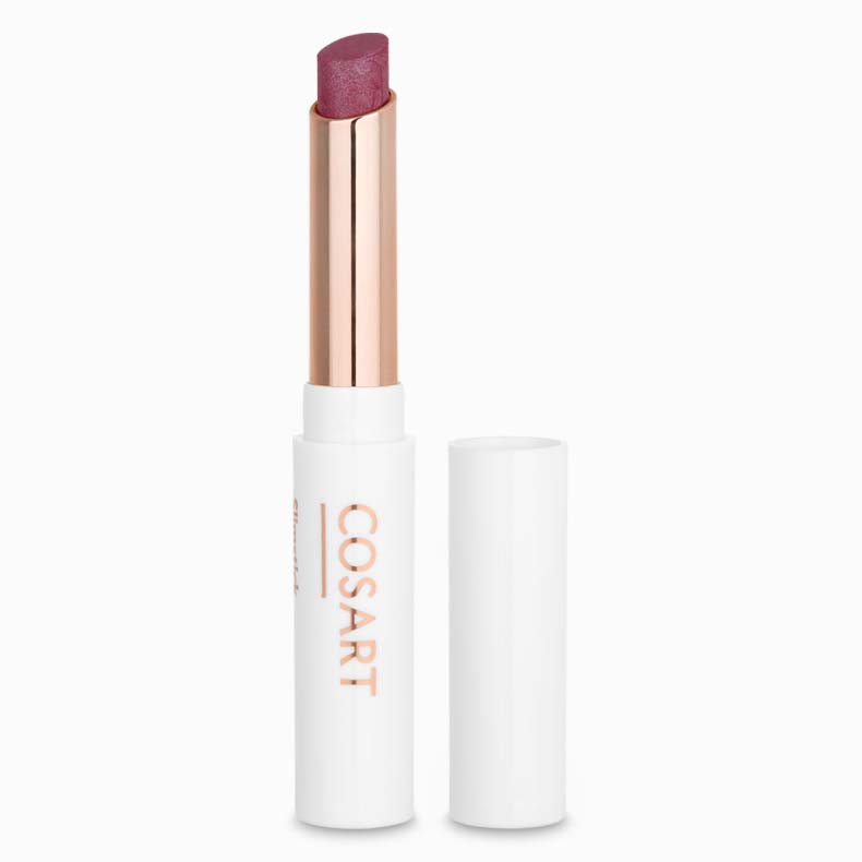 COSART Slimstick - 411 Flieder glänzend – Die cremige Textur hinterlässt ein angenehm weiches und gepflegtes Gefühl auf den Lippen., 2gr.
