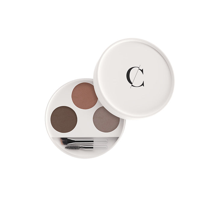 COULEUR CARAMEL CARAMEL Augenbrauen-Kit – Ein 3-in-1-Kit für perfekt geformte Augenbrauen. Der Blick wird intensiviert und die Augenbrauen seidig glatt., 1St.
