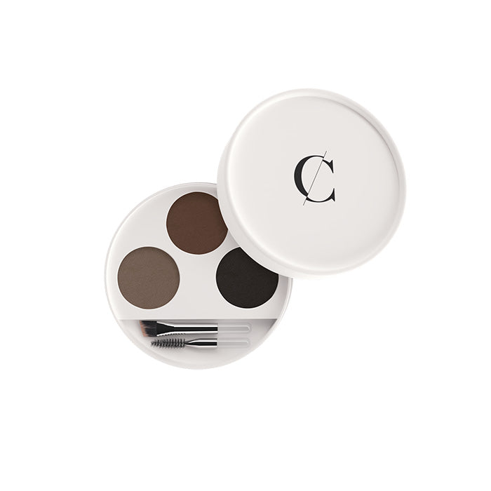 COULEUR CARAMEL CARAMEL Augenbrauen-Kit – Ein 3-in-1-Kit für perfekt geformte Augenbrauen. Der Blick wird intensiviert und die Augenbrauen seidig glatt., 1St.