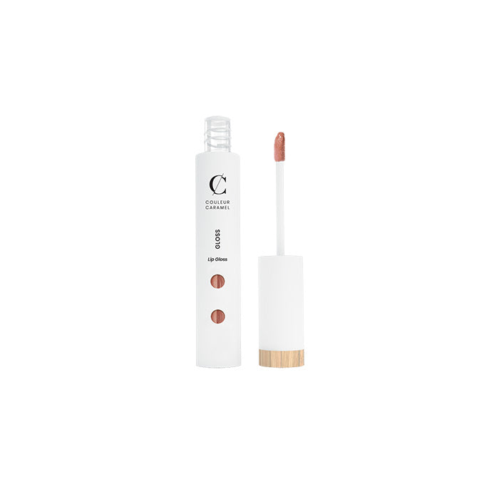 COULEUR CARAMEL Lipgloss – Sheabutter beruhigt, revitalisiert und bewahrt die Feuchtigkeit der empfindlichen Haut rund um die Lippen und Bio-Süßmandelöl hilft dabei, feinen Fältchen vorzubeugen., 6ml, frosted chestnuts