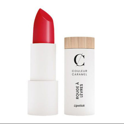 COULEUR CARAMEL Lippenstift 280 true red – Die hochkonzentrierten schimmernden Pigmente sorgen bereits nach dem ersten Auftragen für ein langanhaltendes Farbergebnis., 3,5gr.