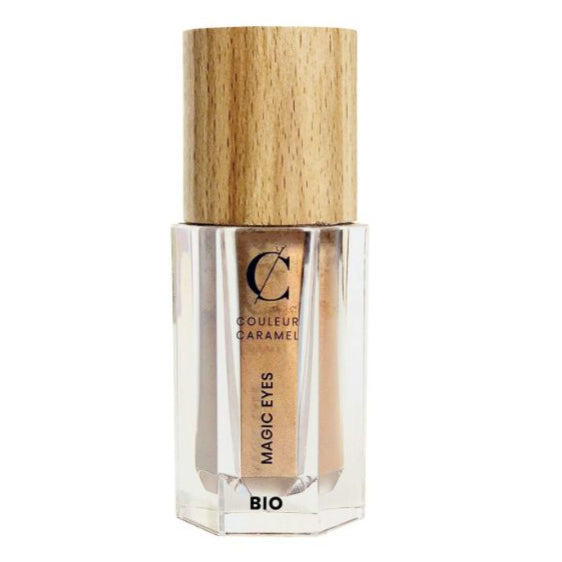 COULEUR CARAMEL Magic Eyes Lidschatten – Die feinen, lichtreflektierenden Pigmente bringen Deine Augen sofort zum Leuchten und sorgen für ein intensives, aber natürlich wirkendes Finish., 2gr., champagne
