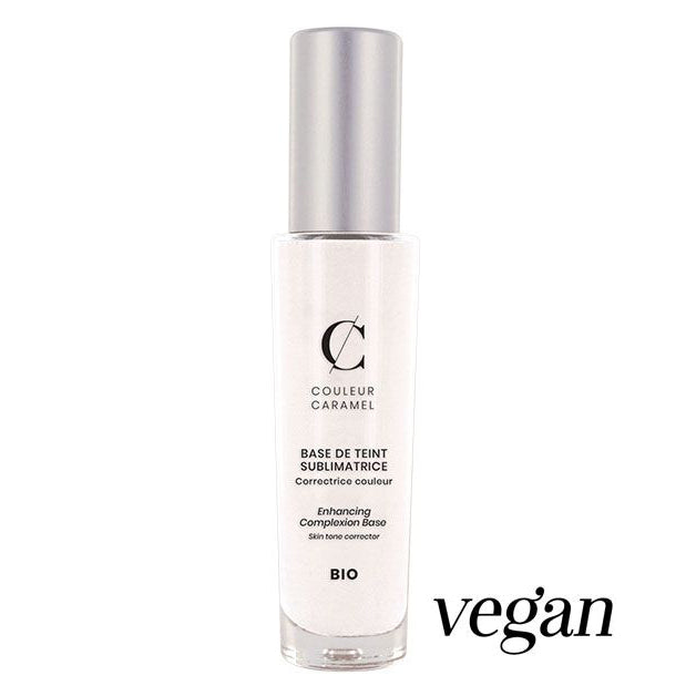 COULEUR CARAMEL Make-Up Base - white – Concealer und pflegender Primer in einem, bereitet die Haut optimal auf das Make-up vor und verbessert den Halt der Foundation, 30ml