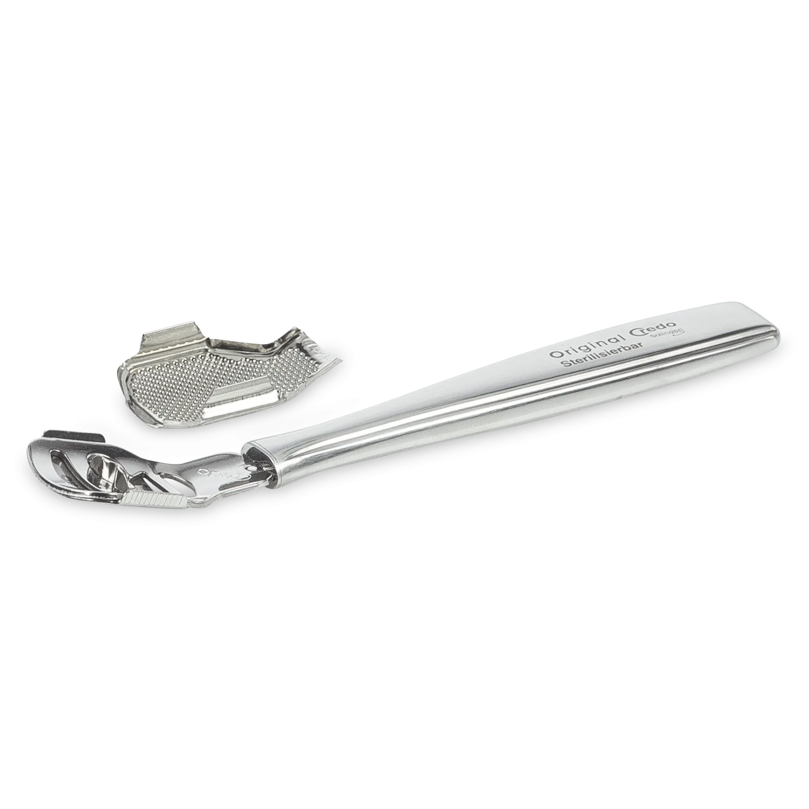 CREDO Hobel Metall, rostfrei, sterilisierbar, 1stk, mit Raspelaufsatz