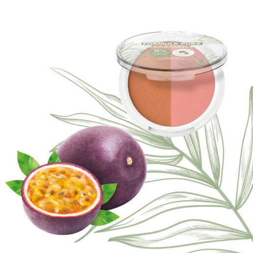 DEBORAH MILANO Formula Pura Bronze & Blush BIO – 2 in 1 – Rouge und Bronzing-Puder in einem Produkt., 9gr., mood