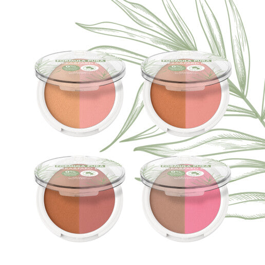 DEBORAH MILANO Formula Pura Bronze & Blush BIO – 2 in 1 – Rouge und Bronzing-Puder in einem Produkt., 9gr., übersicht