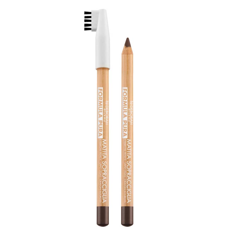 DEBORAH MILANO Formula Pura Eyebrow Pencil dark – ist das ideale Produkt für alle, die ein natürliches und dennoch eindrucksvolles Ergebnis bei der Akzentuierung ihrer Augenbrauen wünschen. , 1St.