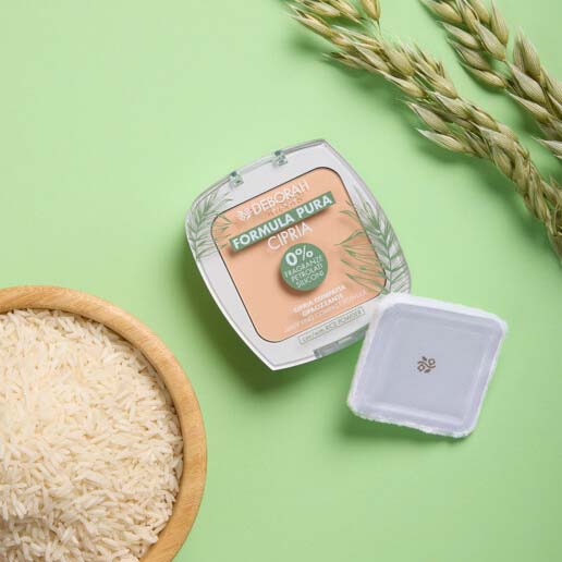 DEBORAH MILANO Formula Pura Face Powder BIO – gepresster Puder auf ganz neuem Niveau, der natürliche, organische Inhaltsstoffe mit hervorragender Leistung, einem makellosen Finish und absolutem Tragekomfort kombiniert., 9gr., mood