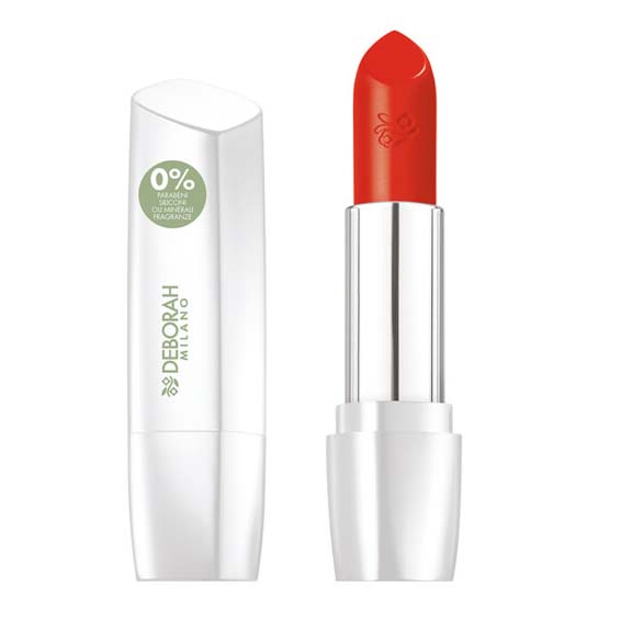 DEBORAH MILANO Formula Pura Lipstick bright orange – Die Lippenstifte eine mittlere bis hohe Deckkraft und verleihen den Lippen ein samtiges und strahlendes Finish., 4,4gr.