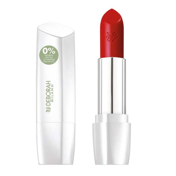 DEBORAH MILANO Formula Pura Lipstick fire red – Die Lippenstifte eine mittlere bis hohe Deckkraft und verleihen den Lippen ein samtiges und strahlendes Finish., 4,4gr.