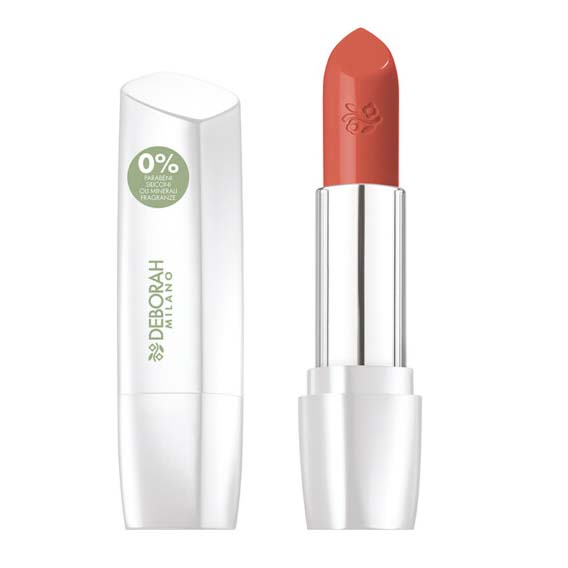 DEBORAH MILANO Formula Pura Lipstick nurde orange – Die Lippenstifte eine mittlere bis hohe Deckkraft und verleihen den Lippen ein samtiges und strahlendes Finish., 4,4gr.