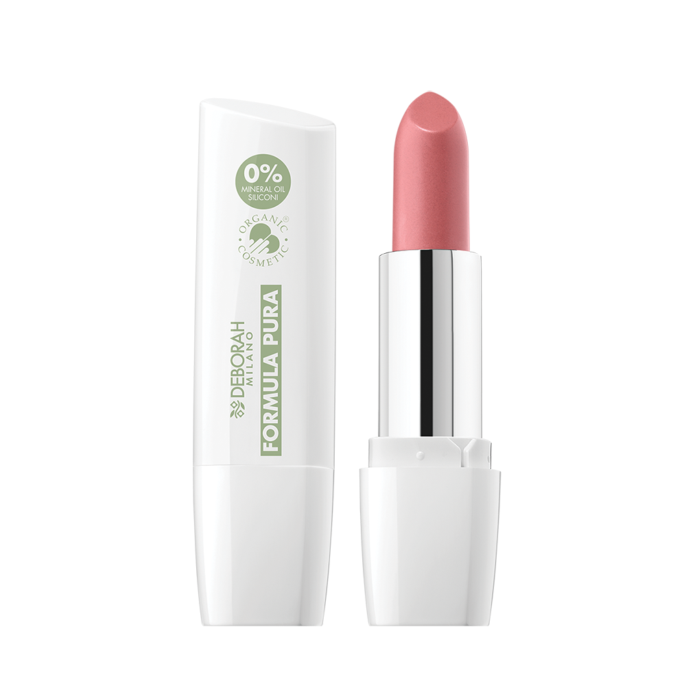 DEBORAH MILANO Formula Pura Lipstick Organic 02 rose, 1stk, Lippenstift offen