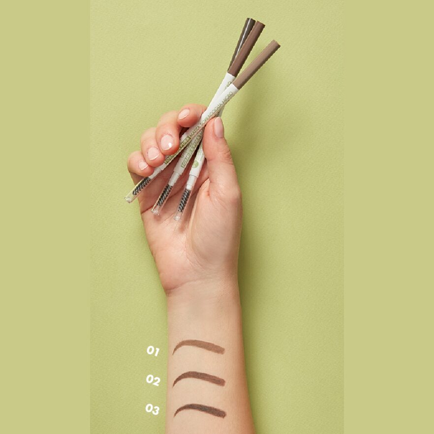 DEBORAH MILANO Formula Pura Micro Eyebrow Pencil – besitzt eine ultrafeine, herausdrehbare Micro-Spitze die für absolute Präzision sorgt., 1St., Farbbeispiel