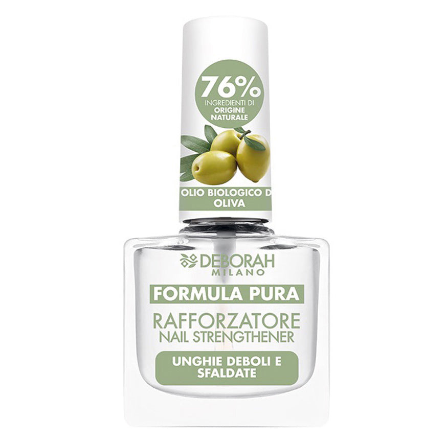 DEBORAH MILANO Formula Pura Nail Strengthener – nagelstärkender Lack für schwache, brüchige Nägel. Angereichert mit Bio-Olivenöl verhindert er das Splittern und Schälen von Nägeln., 8,5ml, Detail