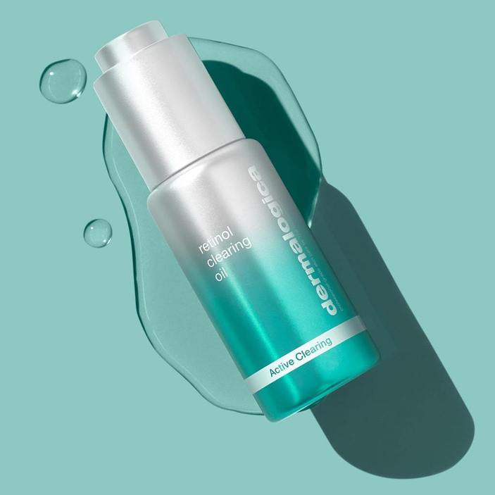 DERMALOGICA Active Clearing Retinol Clearing Oil – Salizylsäure zur schnellen Klärung und Verhinderung von Entzündungen sowie Retinol, das zeitverzögert in die Haut abgegeben wird und zur Verringerung von feinen Linien, Falten und Hyperpigmentierungen beiträgt., 30ml