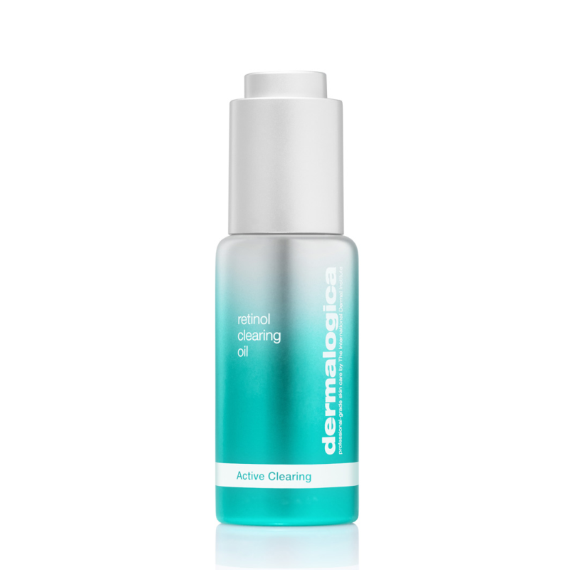 DERMALOGICA Active Clearing Retinol Clearing Oil – Salizylsäure zur schnellen Klärung und Verhinderung von Entzündungen sowie Retinol, das zeitverzögert in die Haut abgegeben wird und zur Verringerung von feinen Linien, Falten und Hyperpigmentierungen beiträgt., 30ml