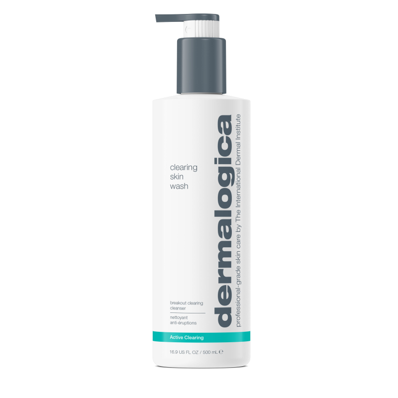DERMALOGICA Active Clearing Skin Wash – Dieser Reiniger auf Salicylsäurebasis klärt verstopfte Poren und hemmt Unreinheiten., 500ml