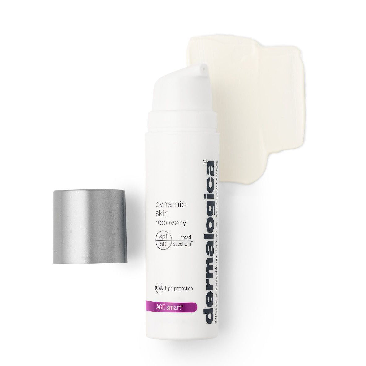 DERMALOGICA AGE smart Dynamic Skin Recovery SPF50 – Tagespflege mit SPF 50 und cremiger Konsistenz unterstützt die Festigkeit der Haut, spendet Feuchtigkeit und schützt vor Hautalterung., 100ml, Textur