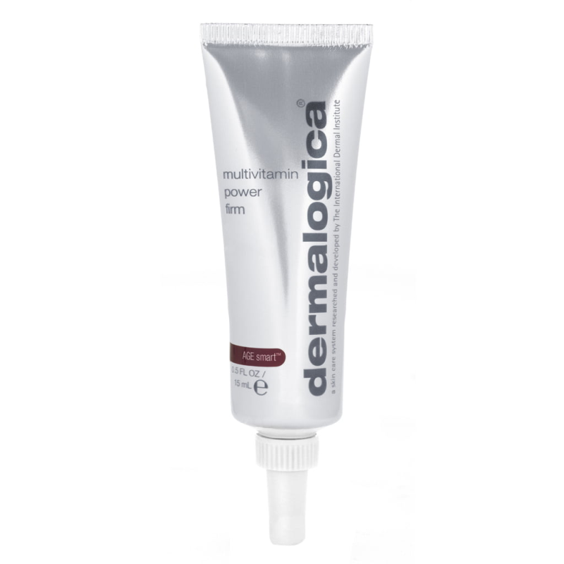 DERMALOGICA AGE smart MultiVitamin Power Firm – Dieser hochwirksame Komplex aus antioxidativen Vitaminen und schützenden Silikonen unterstützt Dich im Kampf gegen sichtbare Linien im Augen- und Lippenbereich., 15ml