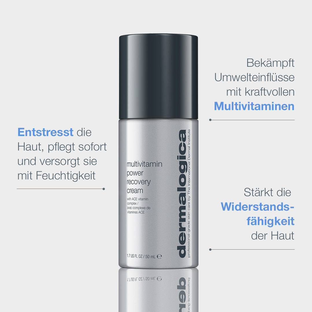 DERMALOGICA AGE smart Multivitamin Power Recovery Cream –  Antioxidantienreicher Moisturizer gegen Hautstress, 50ml, Vorteile