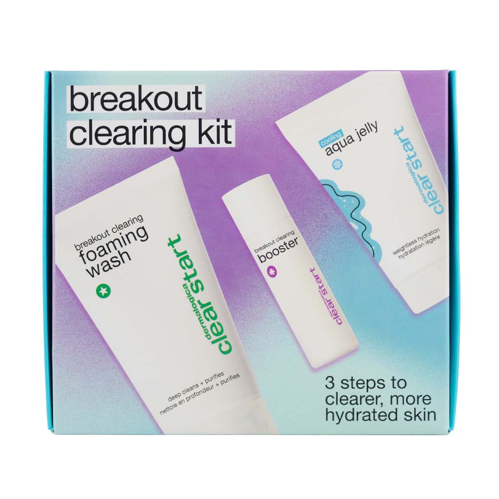 DERMALOGICA Breakout Clearing Kit – Du hast ölige, unreine Haut? Dann ist dieses Kennenlern-Set der perfekte Einstieg für strahlende, reine Haut., Set, Box