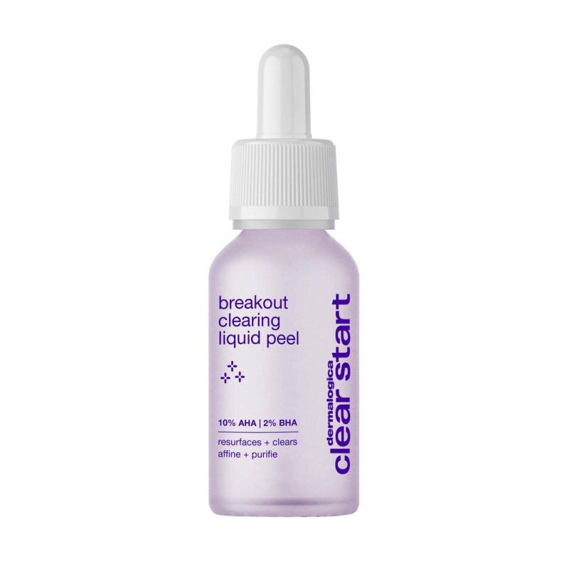 DERMALOGICA Clear Start Breakout Clearing Liquid Peel – Milchsäure, Mandelsäure und Azelainsäure glätten und verfeinern die Hauttextur. Sie helfen außerdem, verstopfe Poren zu klären, Pickelmale zu verblassen und den Hautton auszugleichen., 30ml