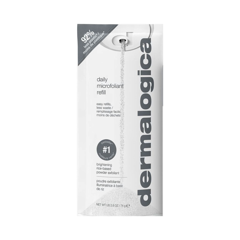 DERMALOGICA Daily Microfoliant – Gesichtspeeling mit mechanisch-enzymatischem Peeling-Effekt befreit die Haut von abgestorbenen Hautschüppchen, verfeinert das Hautbild und sorgt für einen strahlenden, gleichmäßigen Teint., 74gr., Refill