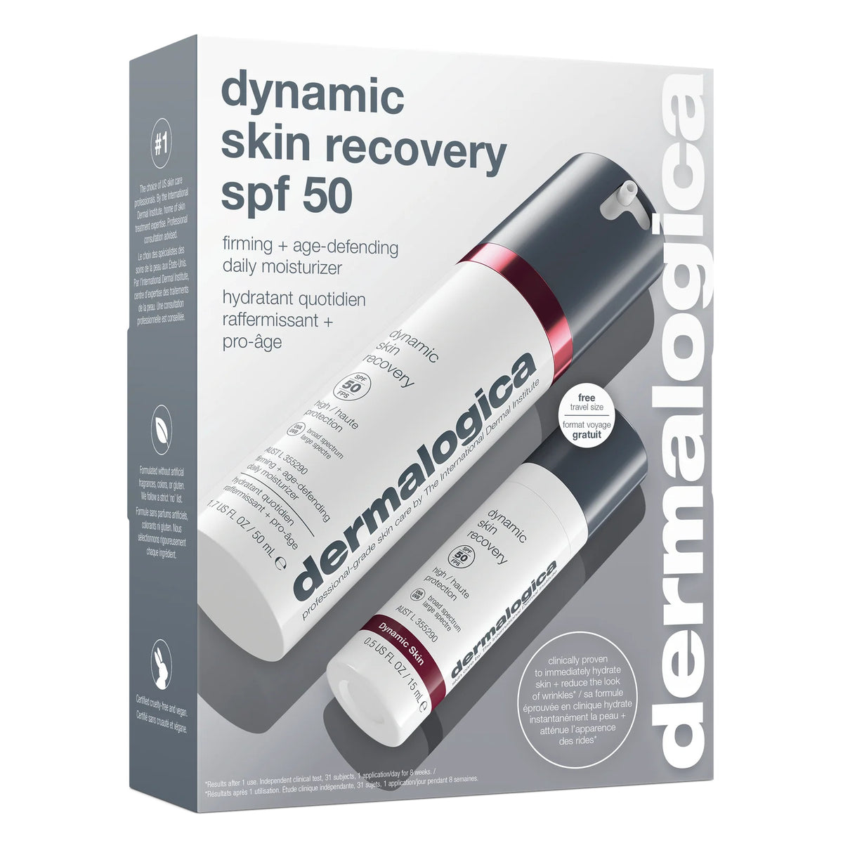 DERMALOGICA Dynamic Skin Recovery SPF 50 inkl. gratis Reisegröße – Set, 50ml+15ml, Verpackung