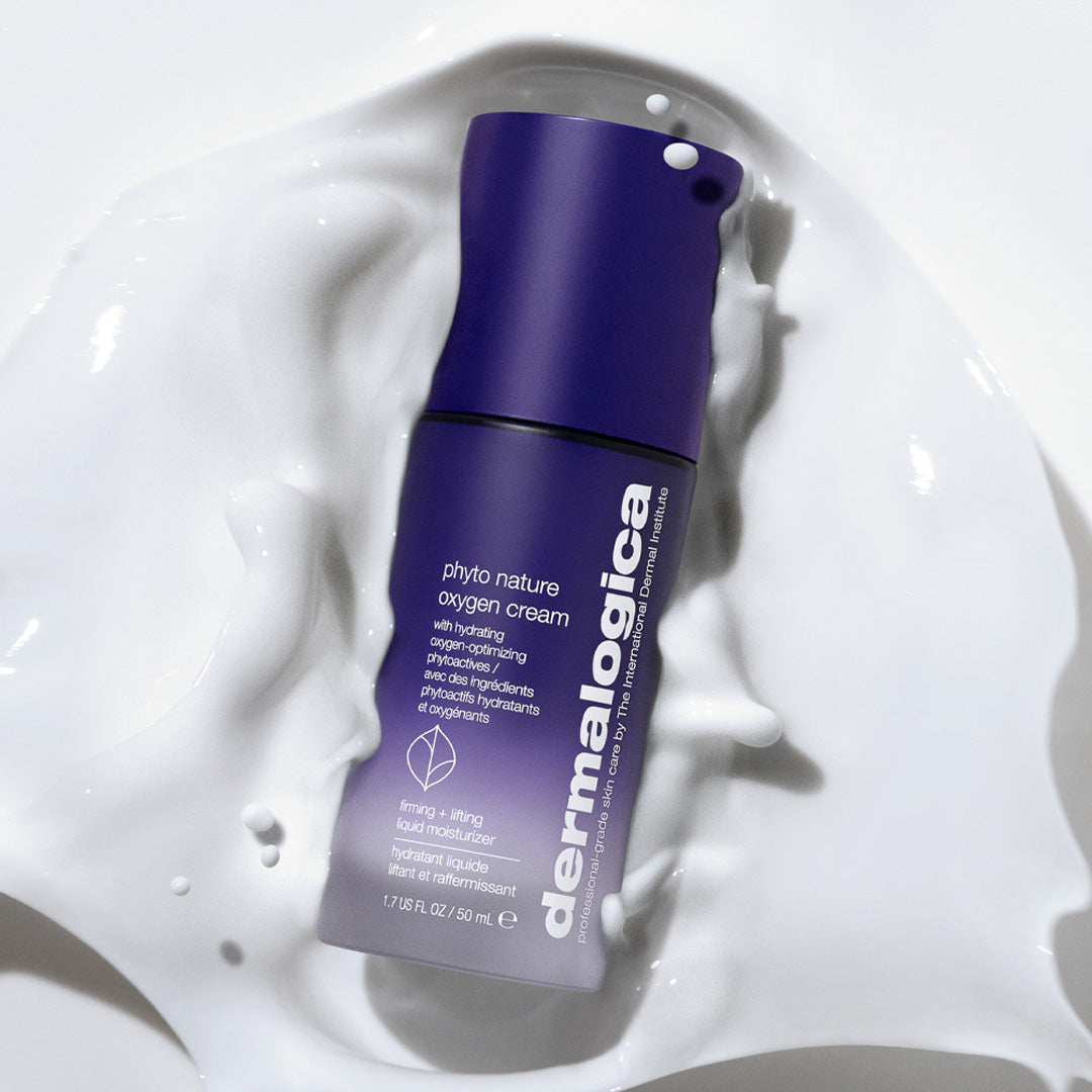 DERMALOGICA Phyto-Nature Oxygen Cream – Dieses straffende Feuchtigkeitsfluid mit Liftingeffekt enthält eine hochwirksame Mischung aus sauerstoffoptimierenden pflanzlichen Wirkstoffen. , 50ml, Spender Textur