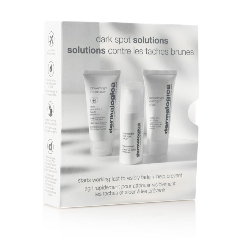 DERMALOGICA Powerbright Dark Spot Solutions Kit – High-Tech-Wirkstoffe lassen Pigmentflecken verblassen und sorgen langanhaltend für einen ausgeglichenen und strahlenden Hautton., Set, Box
