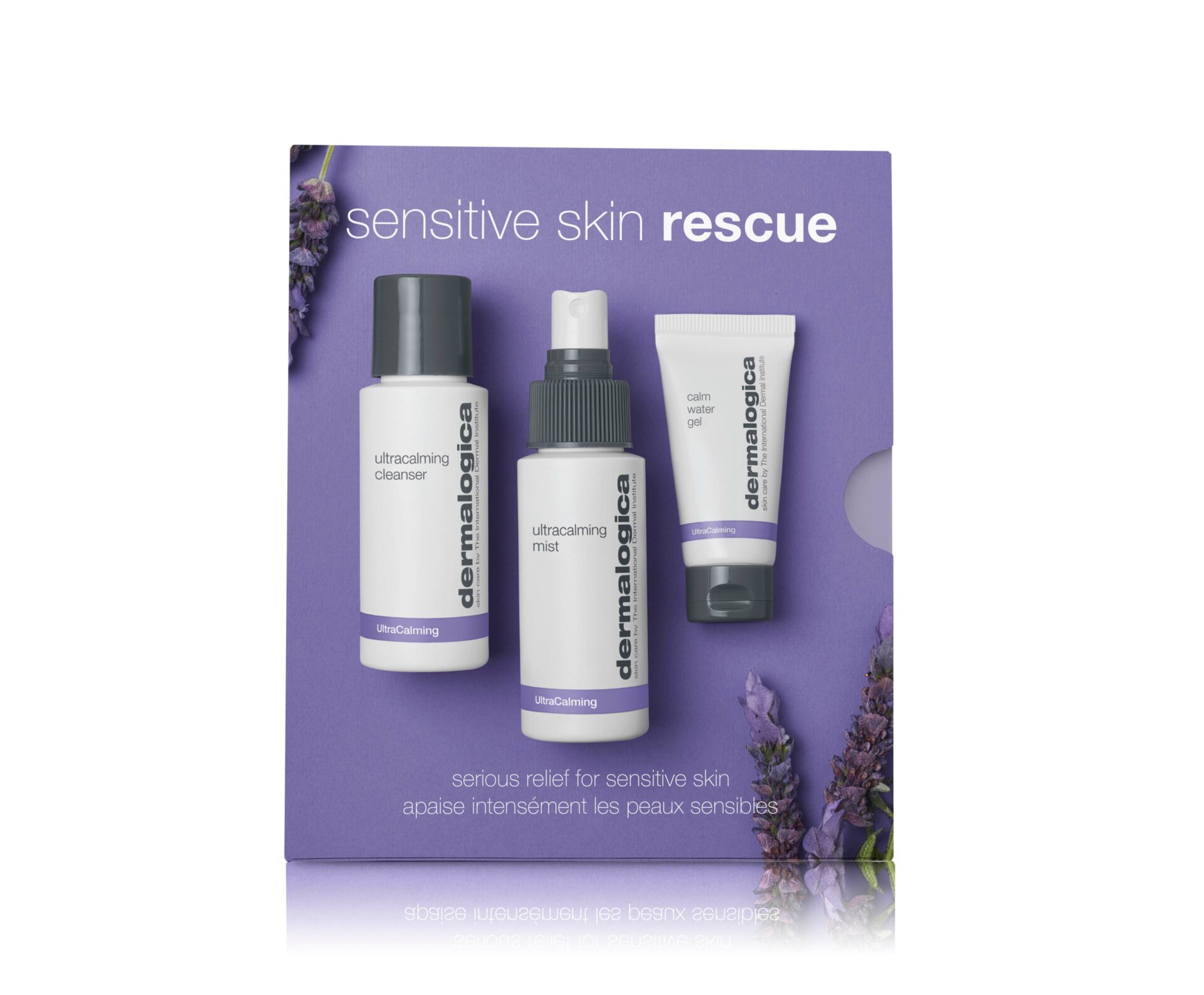 DERMALOGICA Sensitive Skin Rescue Kit – Dieses Pflegetrio spende Feuchtigkeit, beruhigt die Haut, kühlt Irritation und reduziert Rötungen und beugt Entzündungen vor., Set