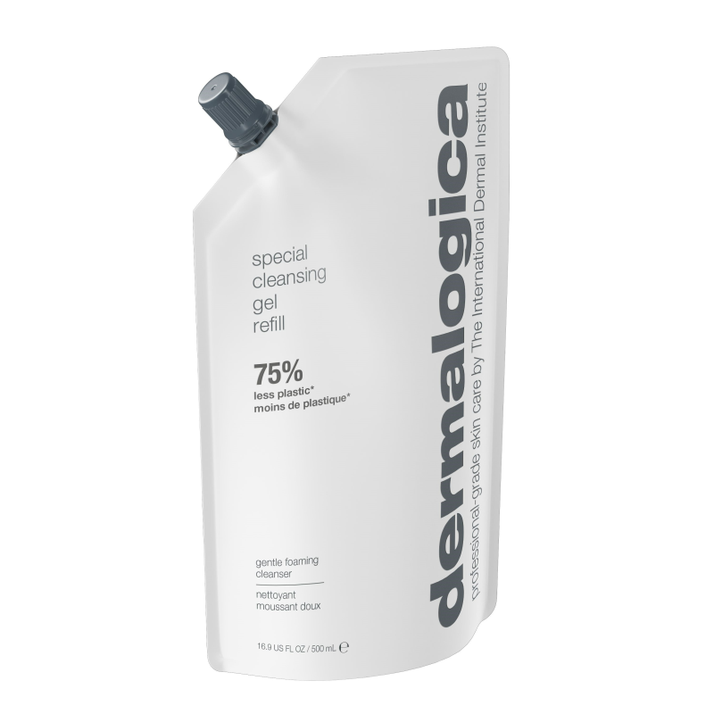 DERMALOGICA Special Cleansing Gel – Das seifenfreie Reinigungsgel wäscht alle Verschmutzungen weg, ohne die Haut anzugreifen oder auszutrocknen., 500ml, Refill