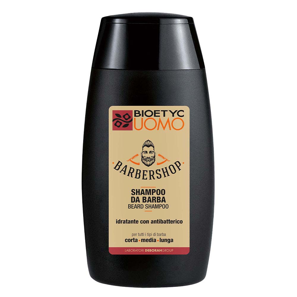 DERMOLAB UOMO beard shampoo – speziell für Bärte entwickeltes antibakterielles Bart-Shampoo. Reinigt den Bart gründlich und macht ihn geschmeidig sowie leicht kämmbar, während es die Haut mit Feuchtigkeit versorgt., 120ml