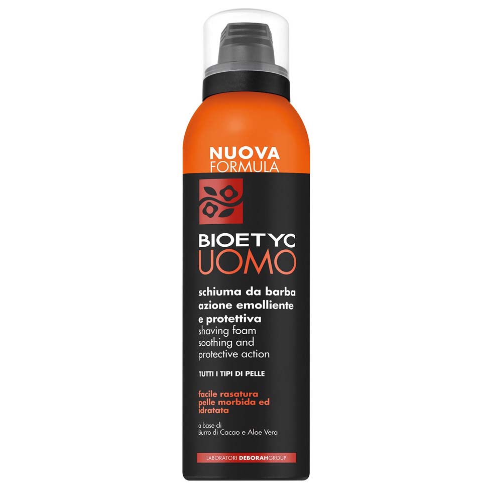 DERMOLAB UOMO shaving foam soothing & protective action – hautpflegende Rasiercreme, für alle Hauttypen. Die reichhaltige, schützende Formel verbessert die Gleitfähigkeit des Rasierers und sorgt für ein lang anhaltendes Wohlbefinden der Haut., 200ml