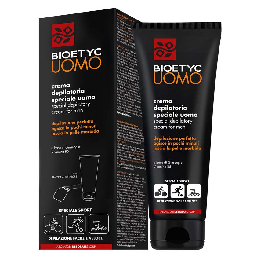 DERMOLAB UOMO special depilatory cream for men – Effektive, leichte Enthaarungscreme, speziell für Männer. Eine perfekte Alternative zur Rasur, denn sie entfernt Haare zuverlässig auch an schwer zugänglichen Stellen., 200ml