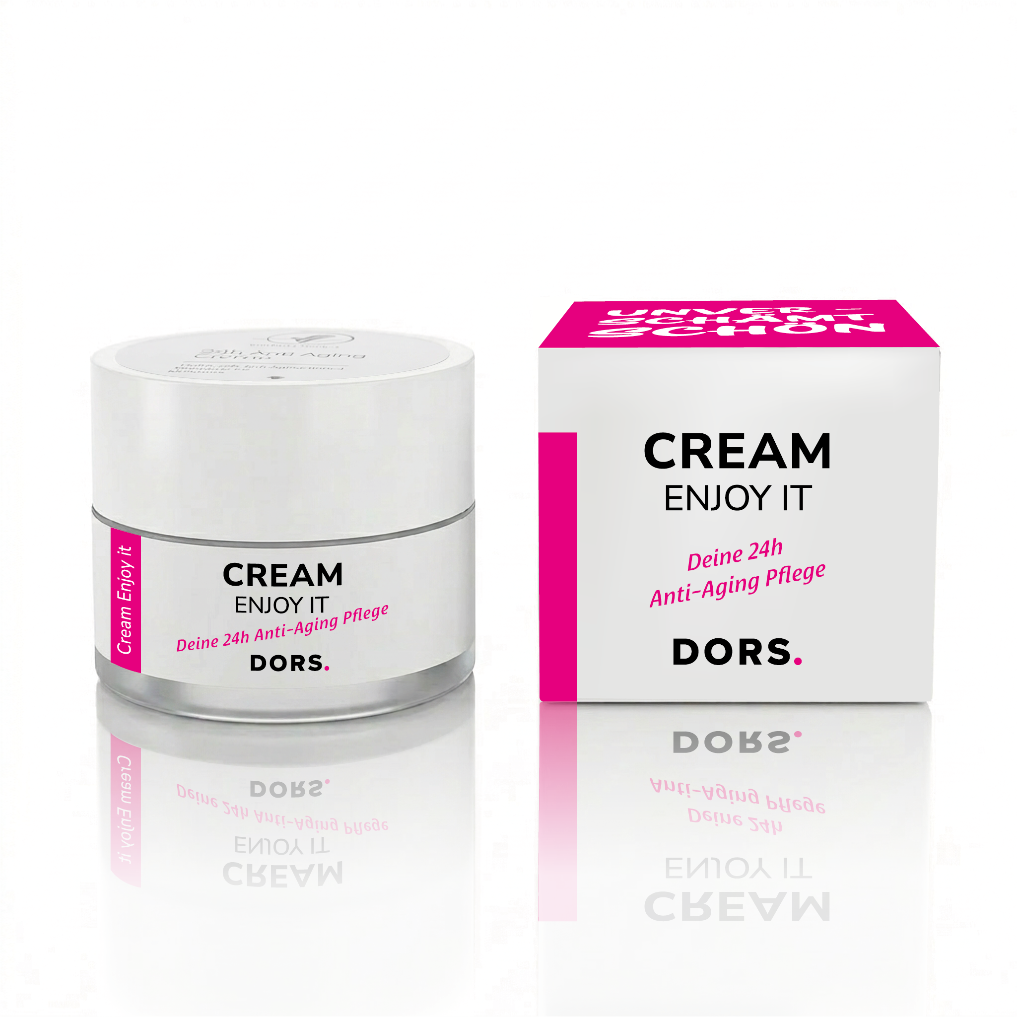 DORS CREAM enjoy it – reichhaltige Pflege für strahlende Haut, 50ml, Tiegel und Umkarton