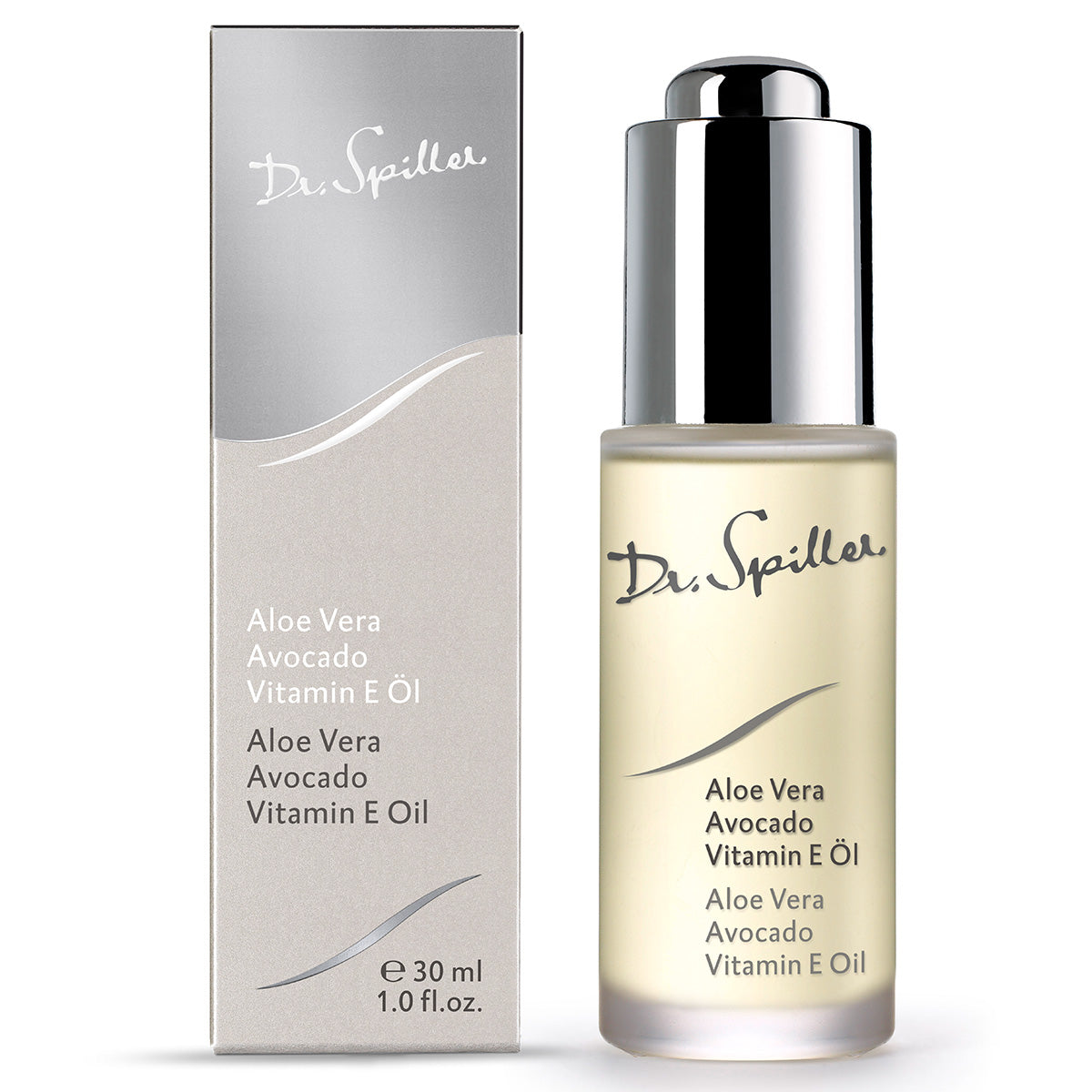 DR SPILLER Aloe Vera Avocado Vitamin E Öl Spender und Umverpackung, 30 ml