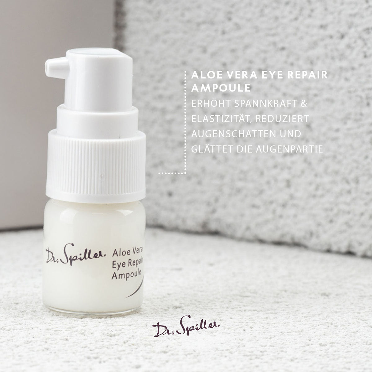 DR SPILLER Aloe Vera Eye Repair Ampoule – Augenserum, 5 ml, Einzelampulle mit Beschreibung der Vorteile